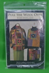 Pull The Wool Over Pattern,Hooded Pull Over,Vest,Pat Koltz,New,Indygo Junction - Picture 1 of 4