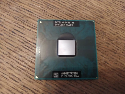 CPU INTEL CORE 2 DUO SLGF8 2.26MHz/3M/1066 P7550 SOCKET P 478 - Immagine 1 di 3