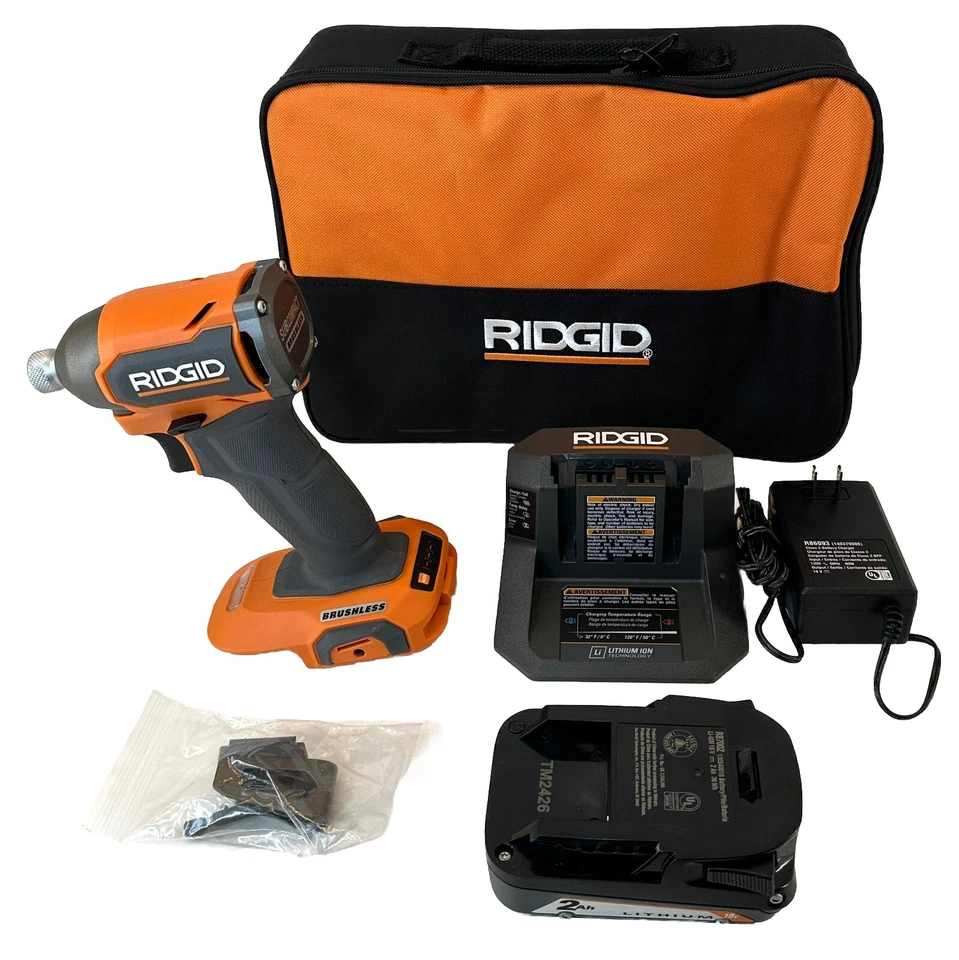 Ridgid 18V Subcompact Impact Driver 4 Mode Brushless W/ 2 Ah Battery R872311K - Image 1 of 4