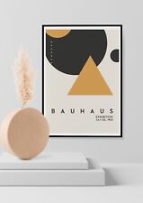 Vintage Bauhaus Abstract Geometric Exhibition Poster Art Print Home Decor