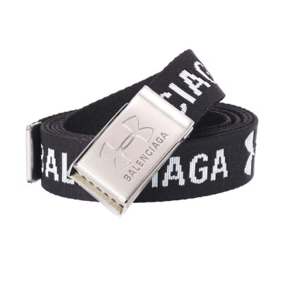 Cinturón Jacquard Balenciaga + Under Armour Hombre 30mm 811906 2ABJI 109 Negro Foto 1 de 4