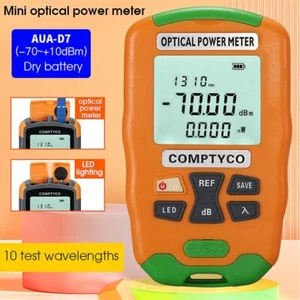 AUA-D7 Handheld Fiber mini Optical Power Meter with LED Lighting -70+10dBm - Picture 1 of 8