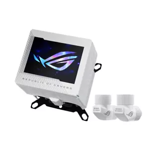 ASUS ROG Ryujin III WB LCD CPU-Wasserblock (Asetek-Wasserblock, weiß) - Bild 1 von 12