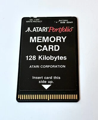 Atari Portfolio 128 Kilobytes RAM Memory Card with New Battery - Fully Tested - Image 1 of 2