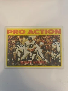 1972 Topps Football #128 Roman Gabriel (Pro Action) (LA Rams) NM WELL CENTERED - Bild 1 von 2