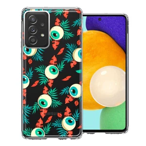 For Samsung Galaxy A52 Halloween Creepy Eyeballs Double Layer Phone Case Cover - Picture 1 of 1