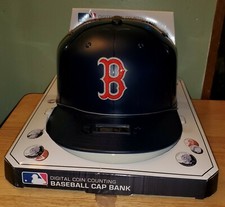 EXTREMELY RARE BOSTON RED SOX DIGITAL COIN COUNTING BASEBALL CAP BANK MLB HAT EB