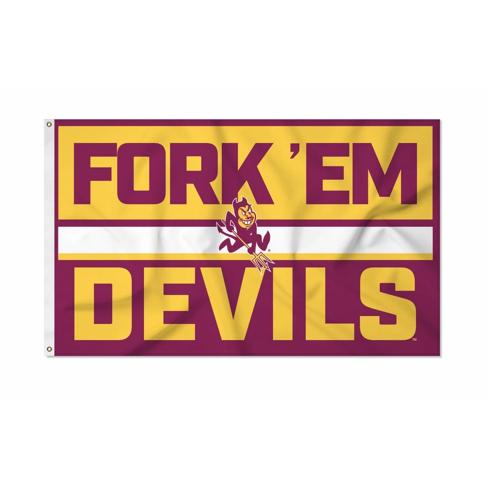 Arizona State Sun Devils Fork' Em Bold Flag 3x5 FT Banner - Image 1 of 1