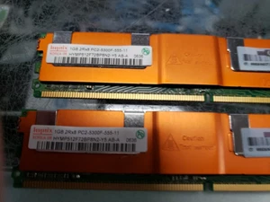 lot of 2 HP 398707-051 4GB 2RX8 PC2-5300F-555-11-H0 RAM MODULES free ship - Picture 1 of 3