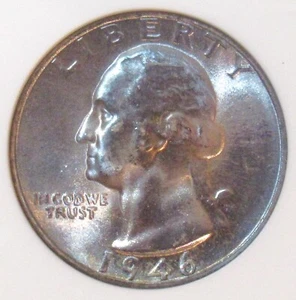 1946-S/S 25C Washington Quarter MS65 ANACS. Beautiful Toning!!! - Picture 1 of 4