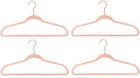 Better Homes Hangers 4 Pack Pink Non-Slip Clothing Dress Shirt Pants