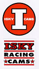 ISKENDERIAN ISKY RACING CAMS ORIGINAL Racing Stickers / Decals die cut lot of 2
