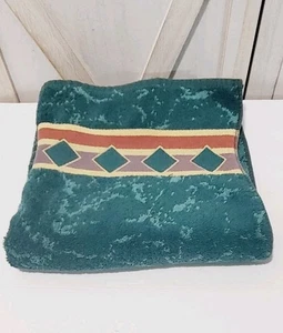Vintage Springs Bath Fashion Bath Towel Marble Green Geometric - Picture 1 of 6