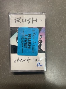 Rush A Show Of Hands Cassette, 1989 Mercury Brand New Sealed / Hype Sticker - Picture 1 of 3