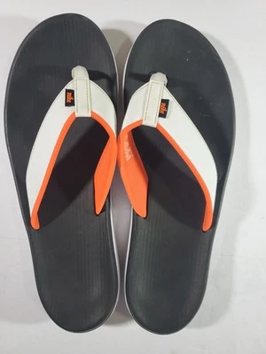 Сандалии-стринги Nike Kepa Kai оранжевые черные шлепанцы повседневные мужские размер 11 - Изображение 1 из 4