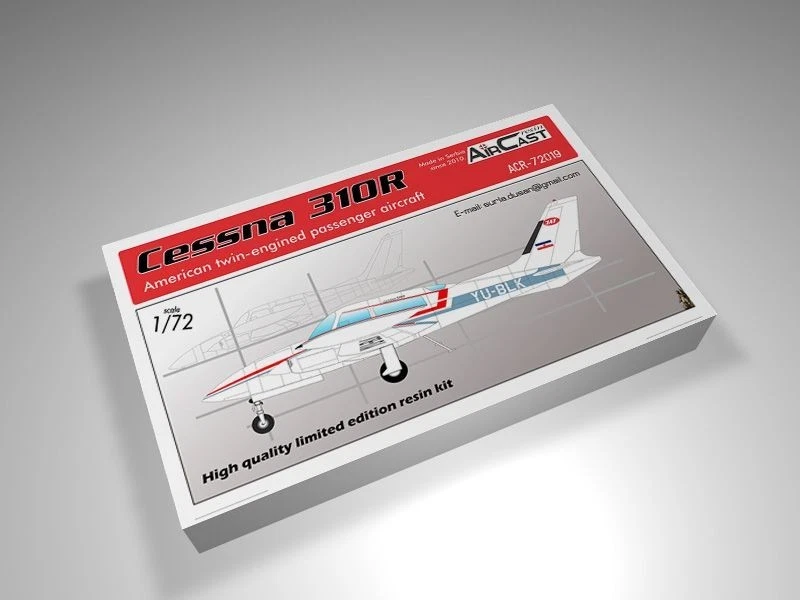 New! AirCast Resin ACR-72019 Cessna 310R, JAT reg. YU-BLK - 1:72 scale model kit - Image 1 of 1