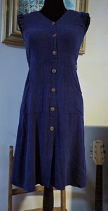 Women's Size Small Blue Sleeveless Dress Monteau Los Angeles - Picture 1 of 13