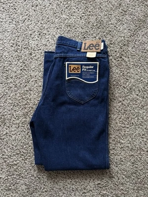 Vintage 1980s Lee Denim Jeans New With Tags 36x34 Made In USA - Image 1 of 4