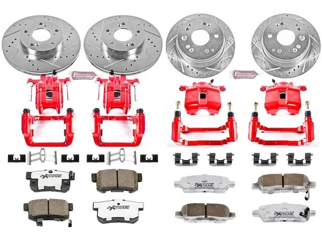 Kit de pastillas de freno y rotor delanteras y traseras 81BBQF39 para Acura CL 2001 2002 2003 Foto 1 de 1