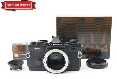 RARE [NEAR MINT w/Box] Olympus OM-4 OM4 Black 35mm SLR Film Camera MF Body Japan - Image 1 of 4