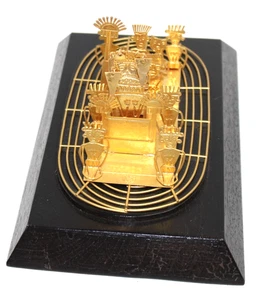 REPLICA BASA MUNCA MUSEO DEL ORD BOGOTA COLOMBIA Tribal Gold Offering Plated - Picture 1 of 7