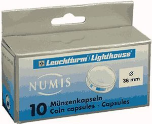 36 MM LightHouse Coin Capsules - Pack of 10 💥💥💥💥💥💥💥💥💥💥💥💥💥💥💥💥 - Picture 1 of 1