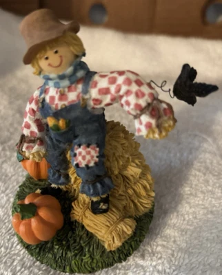 De colección Hogar Interior Espantapájaros en Calabazas Decoración Candelabro Topper Foto 1 de 4