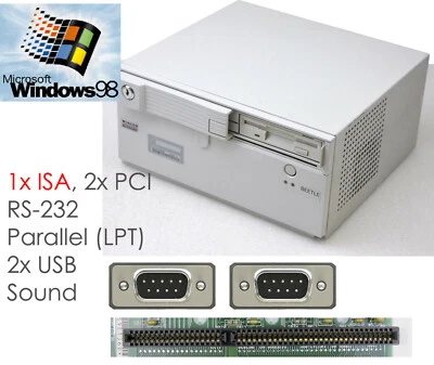 Compact PC ISA Bus Windows 98 1200MHz 256MB 2x USB RS-232 LAN Parallel LPT W20 - Image 1 of 4