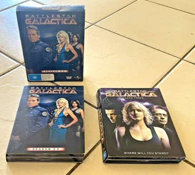 Battlestar Galactica DVD Season 2.0 & 3 Sci-fi - Region  2, 4 & 5 - Image 1 of 4