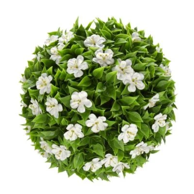 Bougainvillea Sakura Artificial Topiary Ball Long Leaves Hanging Basket Plant - Image 1 of 2