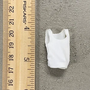 SU-375-TK-WH: 1/18 White Tank Top for 3.75" Boss Fight Male Body - Picture 1 of 1