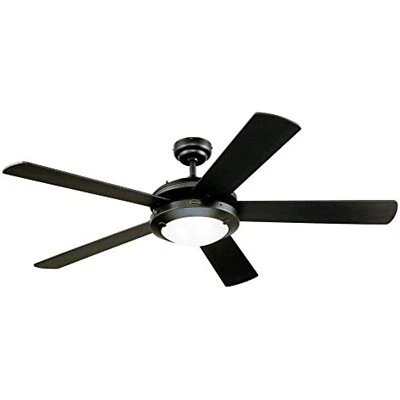 Westinghouse Lighting 7224200 Comet Indoor Ceiling Fan with Light, Matte Black - Image 1 of 4