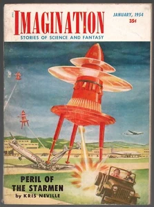 Imagination SF Digest Pulp January 1954 Kris Neville Science and Fantasy - Picture 1 of 8