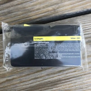  Lexmark 200 Yellow Ink Printer Cartridge 14L0088 GENUINE Print  - Picture 1 of 7