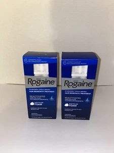Mens Rogaine Foam Hair Regrowth Treatment 5% Minoxidil Topical Aerosol 2 Packs! - Picture 1 of 5