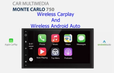 New Toyota Rav4 2010-2022  Monte CARLO 750 6.75" Double DIN Touchscreen Wireless - Image 1 of 2