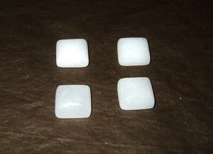 - Cabochon Stein Kristalltherapie - WEISSER QUARZ quadratisch 10 mm - Bild 1 von 1