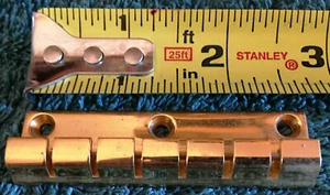 60'S/70'S NOS GIBSON GOLD-PLATED DOUBLE NECK 6-STRING TAILPIECE KALAMAZOO FACTRY - Picture 1 of 3