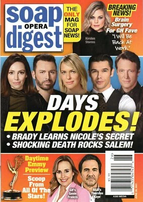 SOAP OPERA DIGEST Magazine June 28 2021 Days of Our Lives Jennifer Gareis Emmys - Image 1 of 4