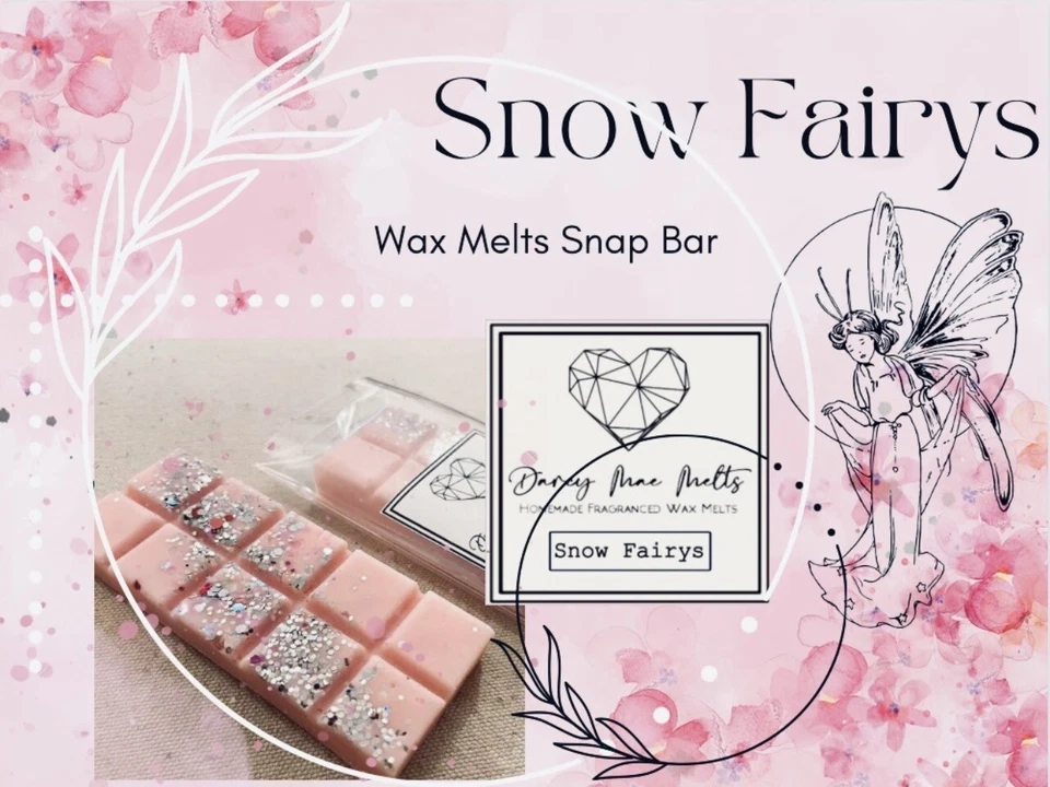 Highly scented wax melts bar, Snow Fairy, 10 Chunk,free gift with 3+ bars! - Image 1 of 1