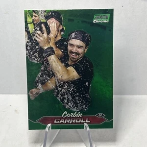 2024 Stadium Club Chrome Green Refractor #94 Corbin Carroll - Diamondbacks - Picture 1 of 10