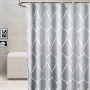 220x200cm H Large Shower Curtain Waterproof W/Hooks Weighted Hem Bathroom Panel - Picture 1 of 6