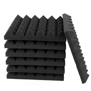1 Ft. X 1 Ft. X 3 In. Sound Absorbing Panels Noise Absorbing Foam for Recording - Picture 1 of 12