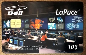 BELL CANADA CENTRE DE SURVEILLANCE LA PUCE QUICK CHANGE TELECARTE PHONE CARD - Picture 1 of 2