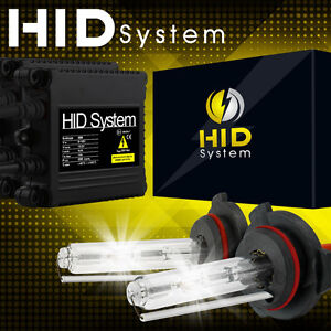 55W 9005/HB3 Low Beam HID Headlight Conversion Kit Slim Ballasts Xenon Bulbs 10k