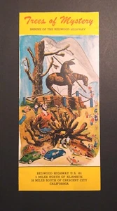 Vintage 1940's Trees Of Mystery Travel Pamphlet Brochure California  - Picture 1 of 3