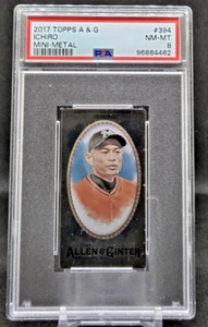 2017 Topps Allen & Ginter #394 Mini-Metal #1/3 Ichiro PSA NM-MT 8, (JBC2069) - Picture 1 of 2