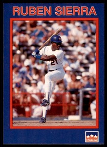 1990 Starline Long John Silver Ruben Sierra Texas Rangers #8