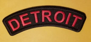 Detroit Michigan Embroidered Rocker Patch *   .75X4" - Picture 1 of 2