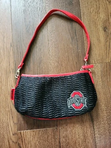 Ohio State Buckeyes Purse 6” X 12” Black Crimson Cream Cover